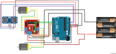 Arduino 2WD Engelden Kaçan Robot Araç Seti