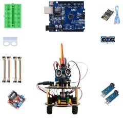 Arduino 4WD Wifi Engelden Kaçan ve Çizgi Takip Eden Araç Seti