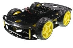 Arduino Siyah 4WD Wifi Engelden Kaçan ve Çizgi Takip Eden Robot Araç Seti