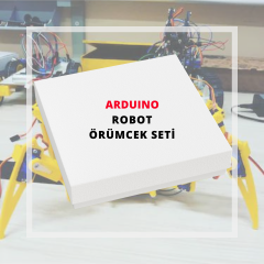 Emes Robotik Arduino Robot Örümcek Full Seti (Revize Model – SG90 360⁰ Servo Motorlu, ÖRNEK KODLAR HEDİYE)
