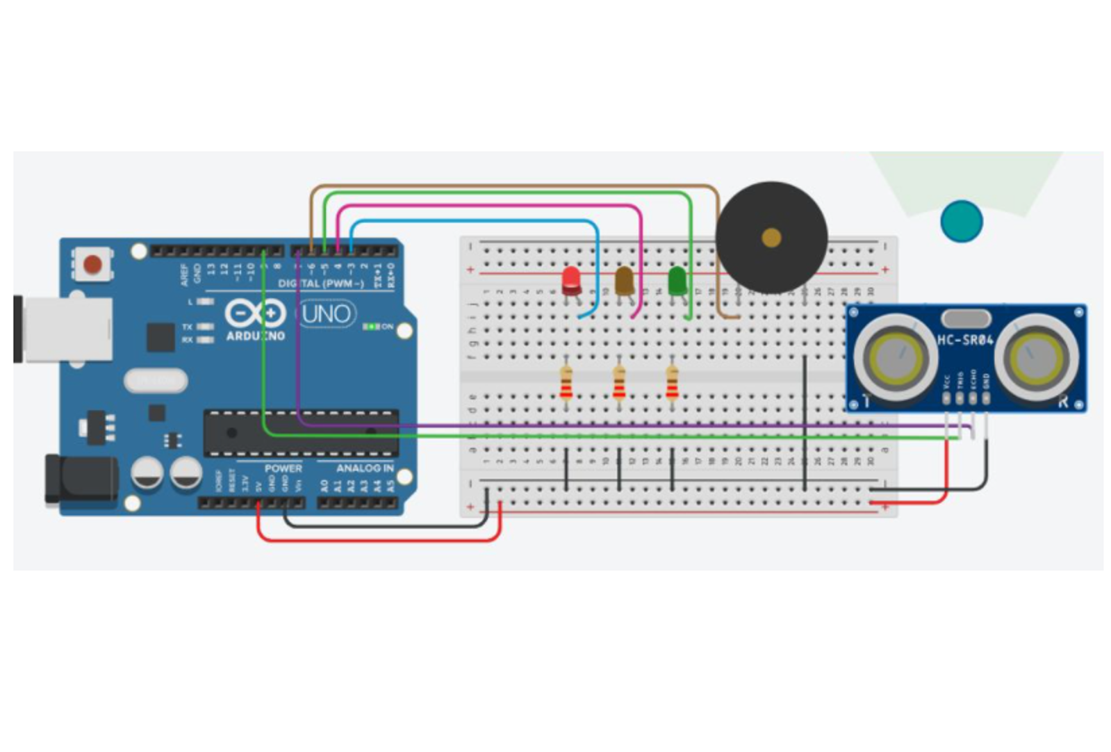 Arduino İle Araç Park Sensörü Yapımı Proje Seti