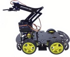 Emes Robotik Robot Kollu 4WD Engelden Kaçan Ve Çizgi Izleyen Bluetoothlu Araç Seti