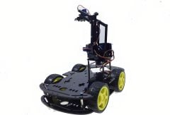 Emes Robotik Robot Kollu 4WD Engelden Kaçan Ve Çizgi Izleyen Bluetoothlu Araç Seti