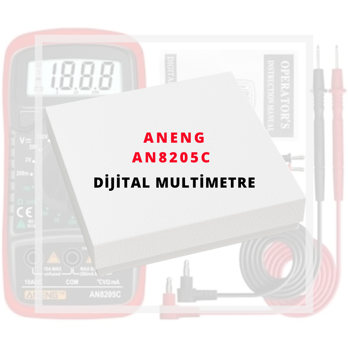 Emes Robotik Aneng AN8205C Dijital Multimetre