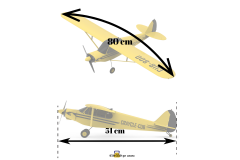 Crayclecub 800MM Fpv Eğitim Uçağı Pnf Seti