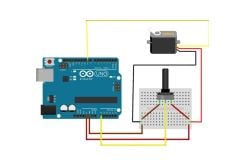 Arduino Uno ve Potansiyometre ile Servo Motor Kontrol Seti