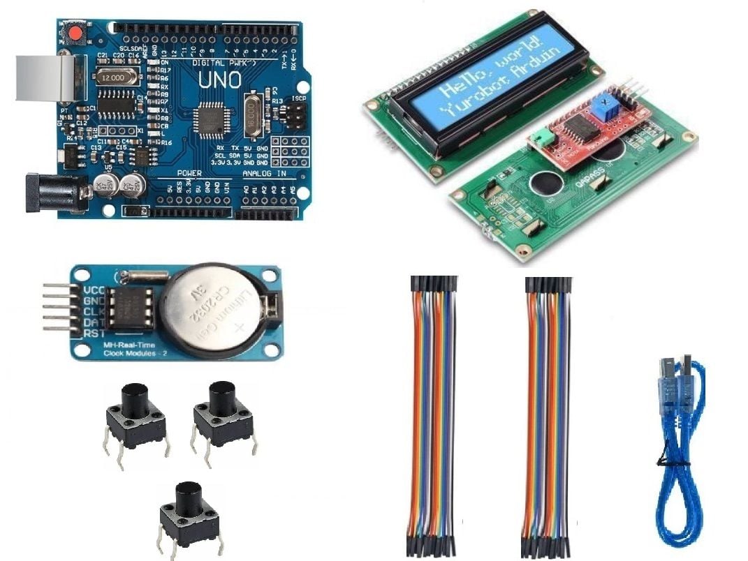 Arduino Uno İle Dijital Saat Geliştirme Seti