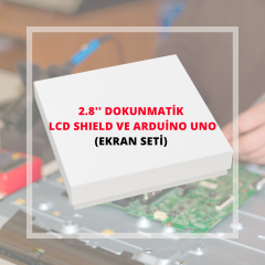 2.8'' Dokunmatik LCD Shield ve Arduino Uno (Ekran Seti)