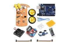 Emes Robotik 2wd Çizgi Izleyen Ve Engelden Kaçan Bluetooth Kontrollü Robot Araç Seti (ÖRNEK KODLAR HEDİYE)