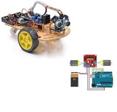 Mini Çizgi İzleyen Robot Seti (Başlangıç Seviyesi-EMES ROBOTİK ÖRNEK KODLAR HEDİYE)