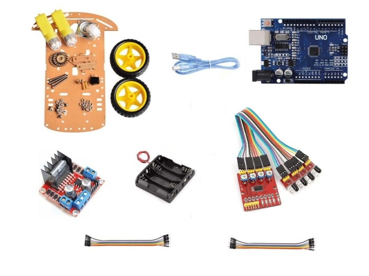 Mini Çizgi İzleyen Robot Seti (Başlangıç Seviyesi-EMES ROBOTİK ÖRNEK KODLAR HEDİYE)
