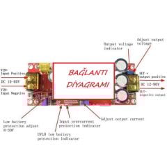 EMES ROBOTİK DC-DC 1500W 30A Voltaj Yükseltici Boost Modül