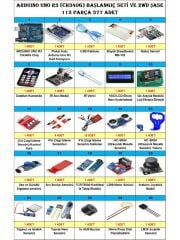 Arduino Uno Full Başlangıç Seti 2WD Robot Araba 113 Parça 377 Adet