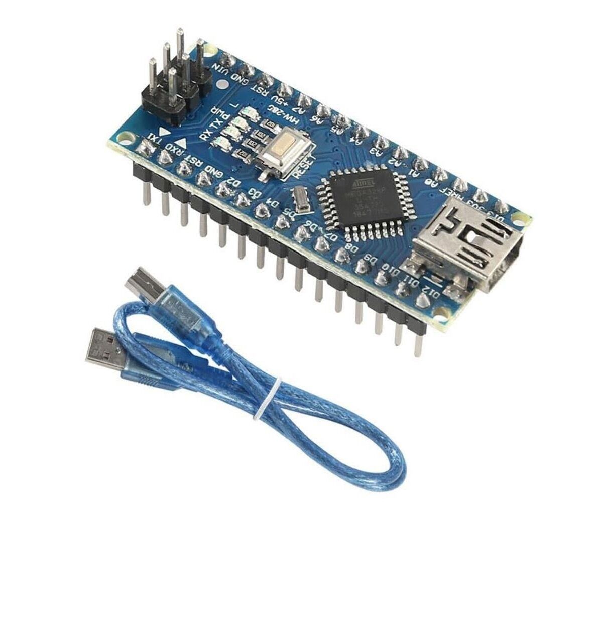 Arduino Nano v3.0 ATMEGA328 FT232RL USB TLL - Kablo Hediyeli
