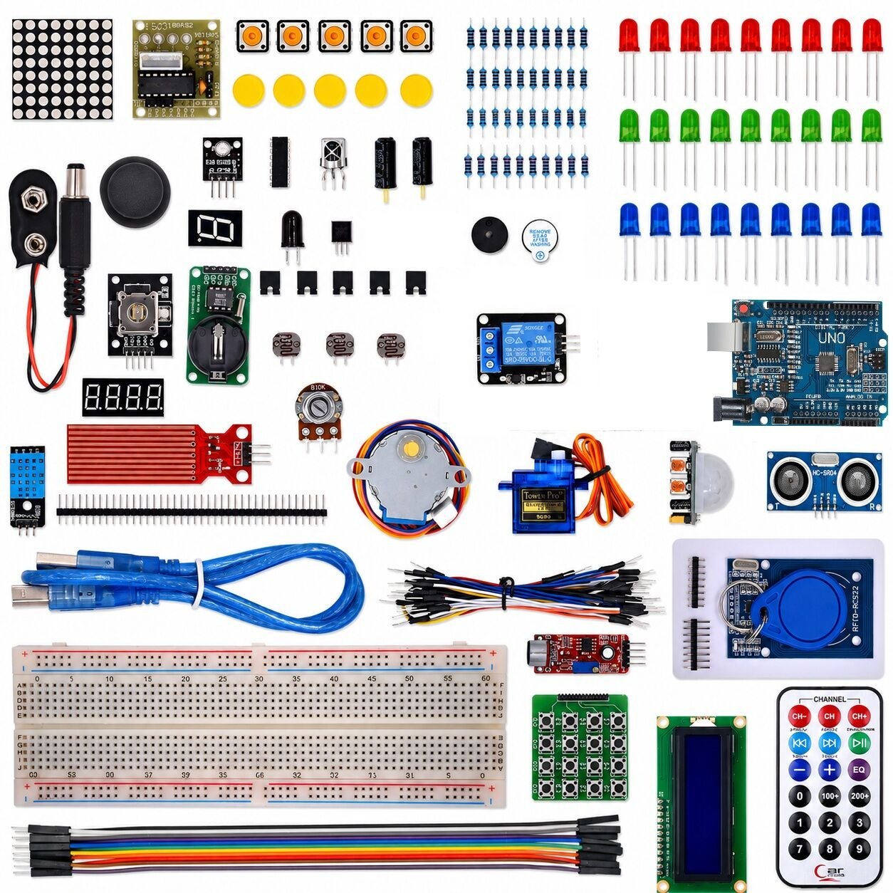 Arduino 168 Parça Uno R3 Robotik Kodlama Profesyonel Rfid Süper Başlangıç Proje Eğitim Seti