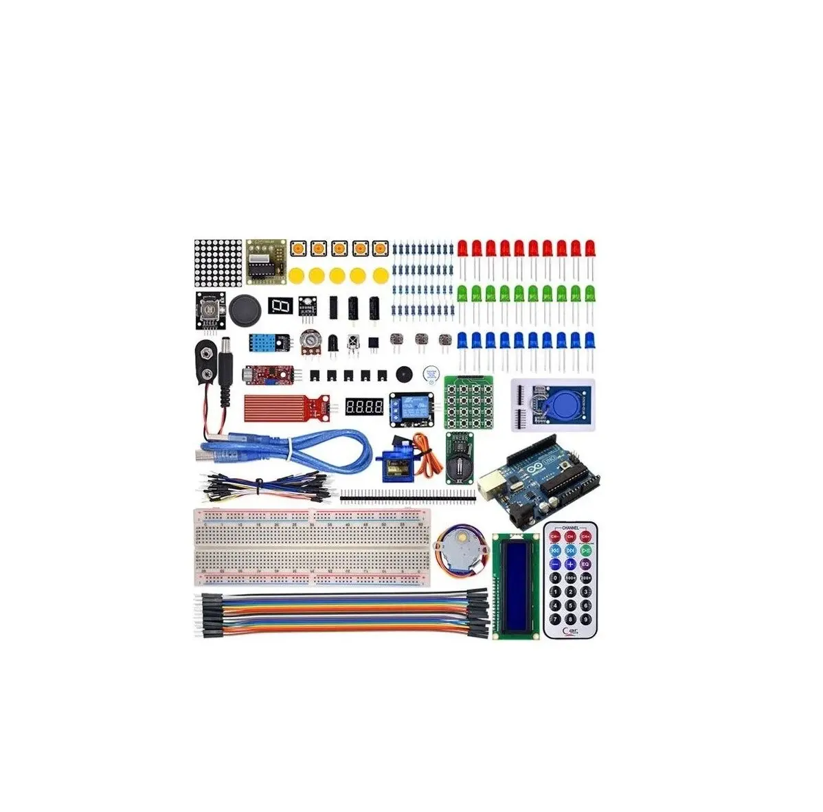 Arduino 168 Parça Uno R3 Robotik Kodlama Profesyonel Rfid Süper Başlangıç Proje Eğitim Seti