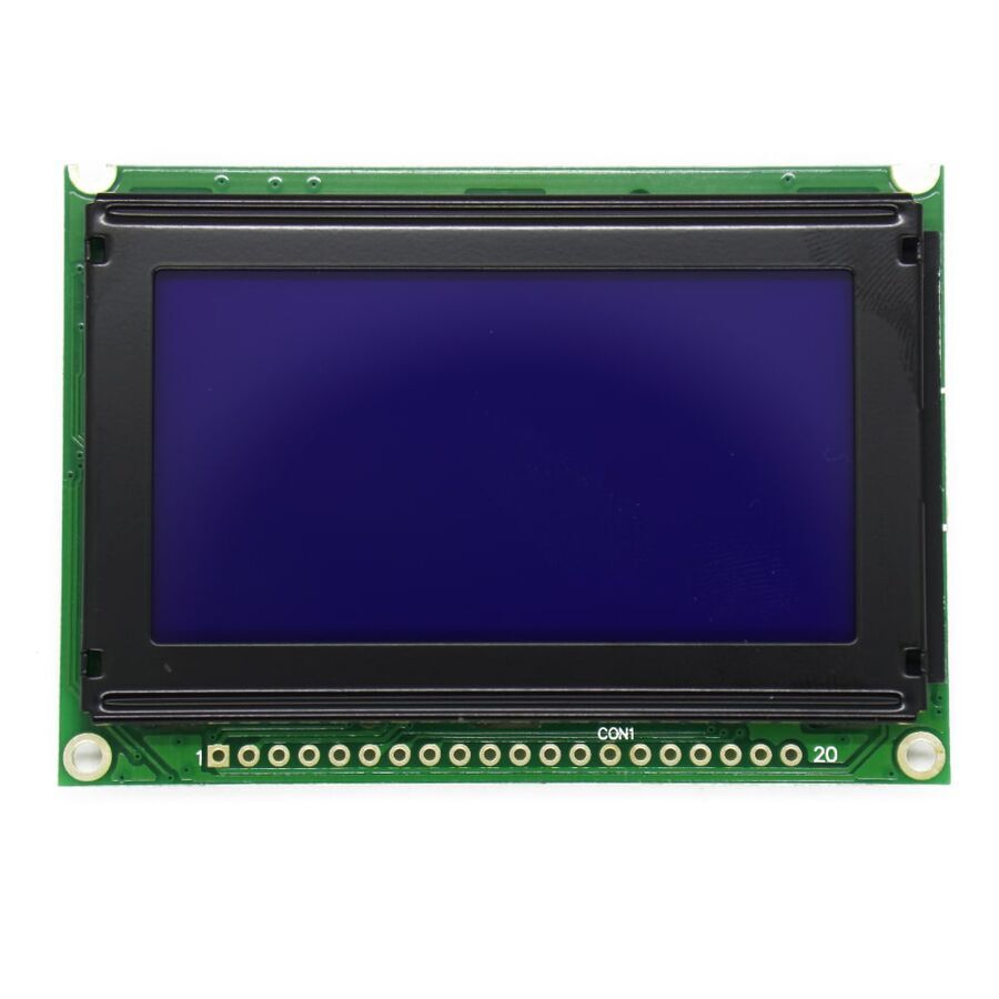 128x64 Grafik LCD Ekran Mavi (WG12864B) 5V
