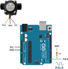 YF-S201 Su Akış Sensörü (Flow Sensor) - Arduino Uyumlu