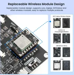Elecrow CrowPanel Advanced 5'' ESP32-P4 HMI AI Dokunmatik IPS Ekran 800x480 Wi-Fi 6