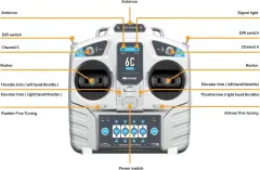 Microzone MC6C 2.4GHz 6 Kanal Alıcı Verici Kumanda Seti