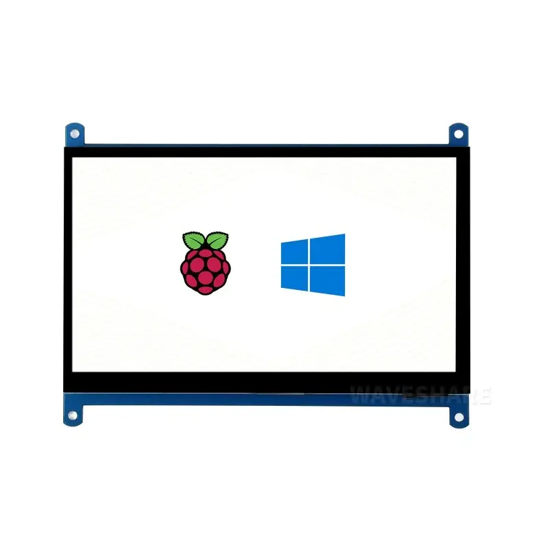 Waveshare Raspberry Pi 7 İnç 1024x600 HDMI Kapasitif Dokunmatik IPS LCD Ekran (C)