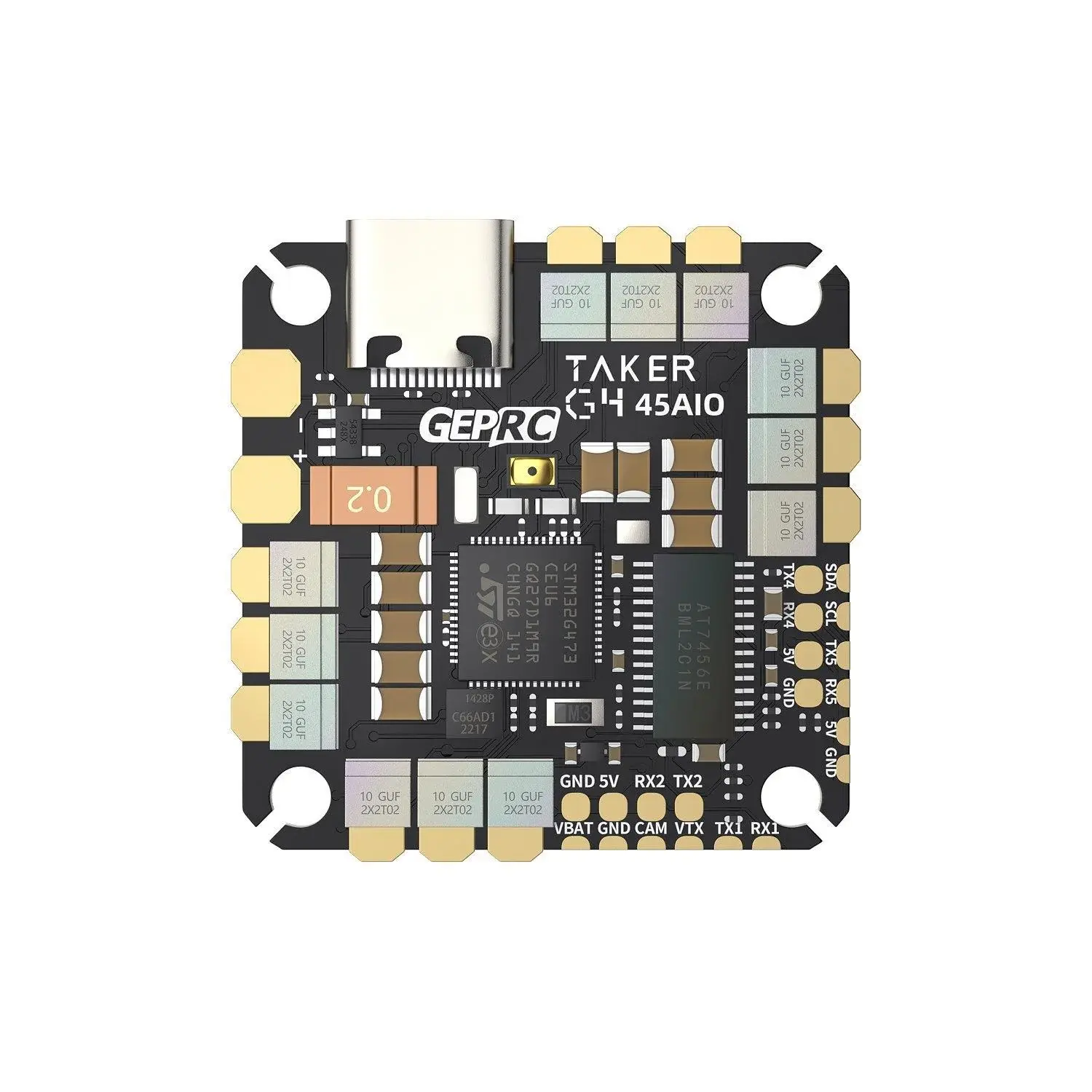 GEPRC TAKER G4 45A 8Bit AIO Flight Controller + 4-in-1 ESC
