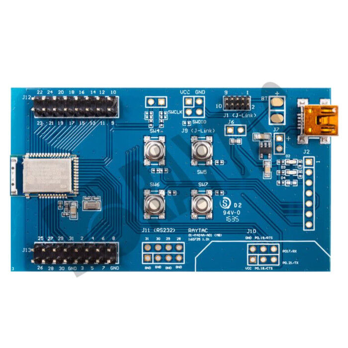 Raytac MDBT42Q-DB nRF52832 Bluetooth 5.4 BLE Geliştirme ve Değerlendirme Kartı