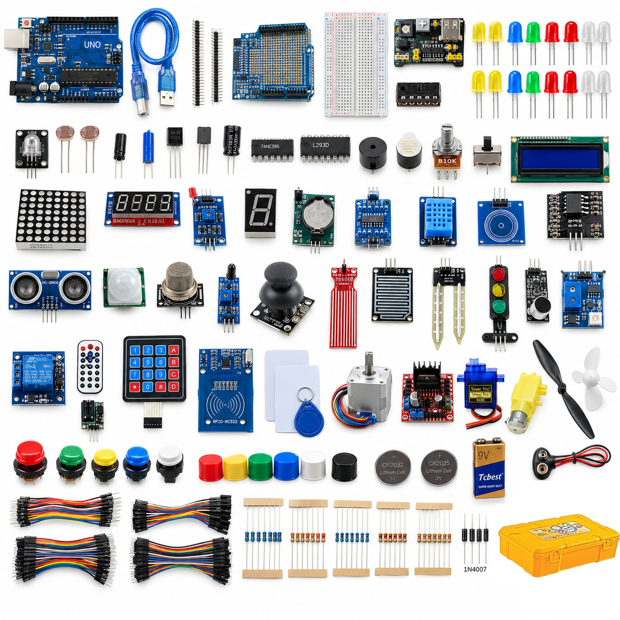 EMES Robotik Arduino 292 Parça Full Başlangıç Seti – Malzeme Kutulu