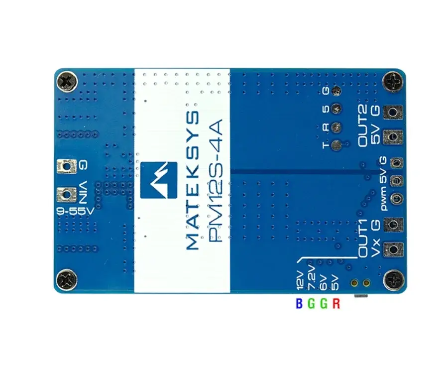 MatekSys PM12S-4A Power Module – 3S-12S Çift BEC Güç Modülü