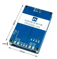 MatekSys PM12S-4A Power Module – 3S-12S Çift BEC Güç Modülü