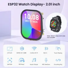 Elecrow CrowPanel 2.01 İnç 240x296 IPS Dokunmatik Ekran – ESP32-S3 HMI
